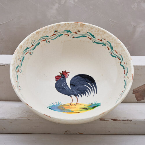Black Rooster Bowl - 25 cm