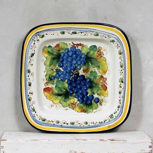 Blue Grapes Tray - 28 x 28 cm